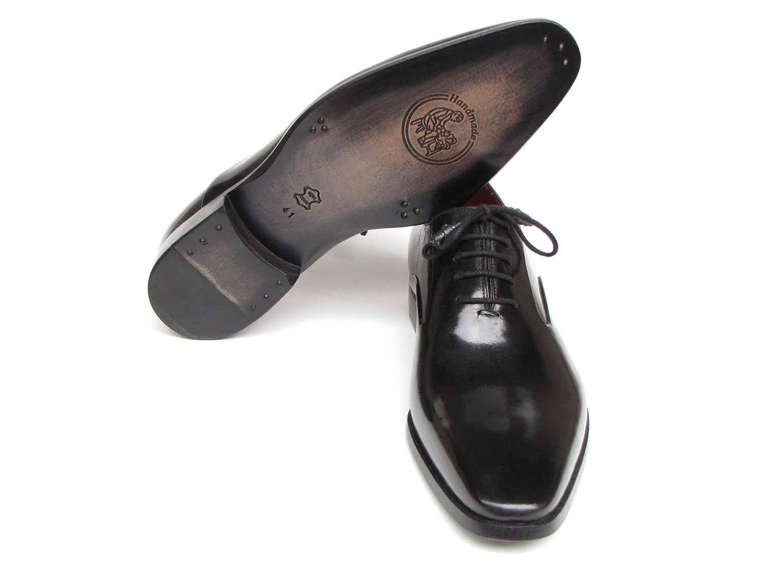 Paul Parkman Men's Black Oxfords (ID#019-BLK)