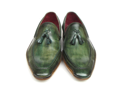 Paul Parkman Handsewn Tassel Loafer Green Shoes (ID#082-GREEN)