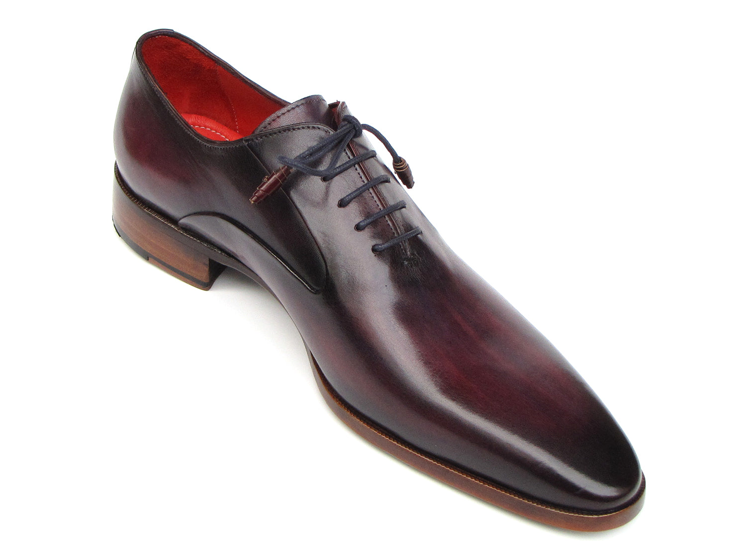 Paul Parkman Men's Plain Toe Oxfords Purple Shoes (ID#019-PURP)