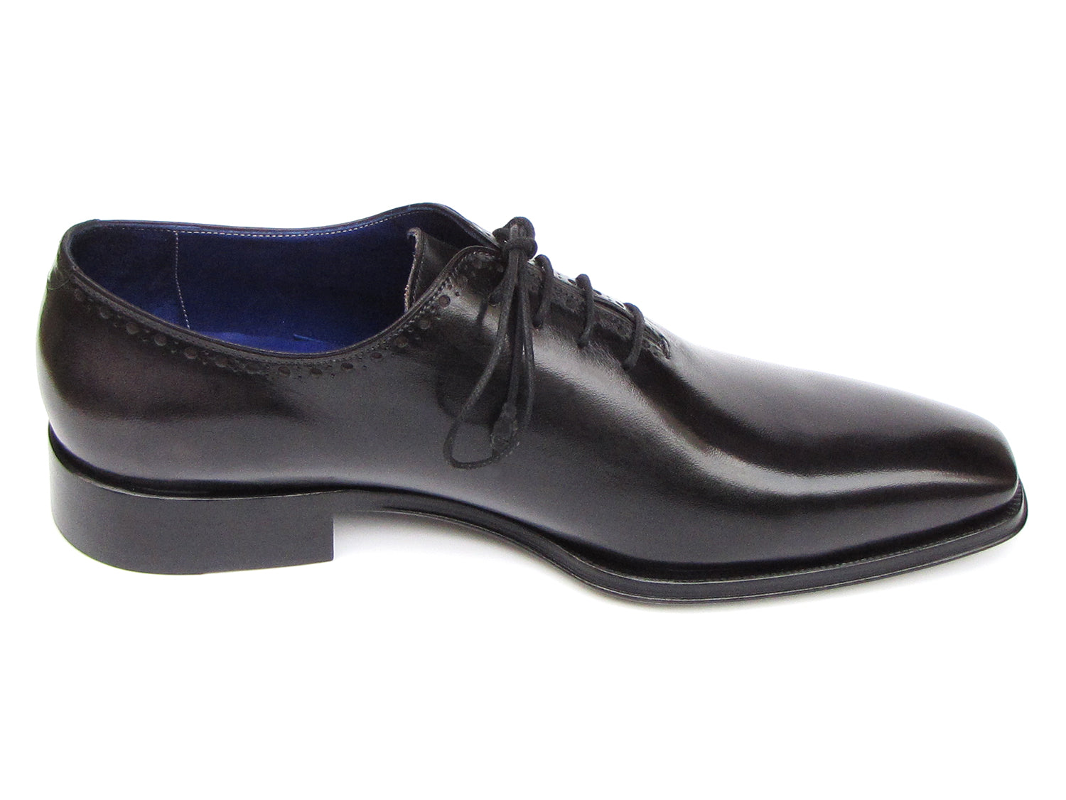 Paul Parkman Men's Plain Toe Oxfords Whole-cut Black (ID#025-BLK)