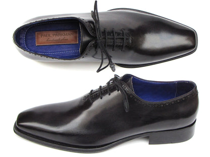Paul Parkman Men's Plain Toe Oxfords Whole-cut Black (ID#025-BLK)