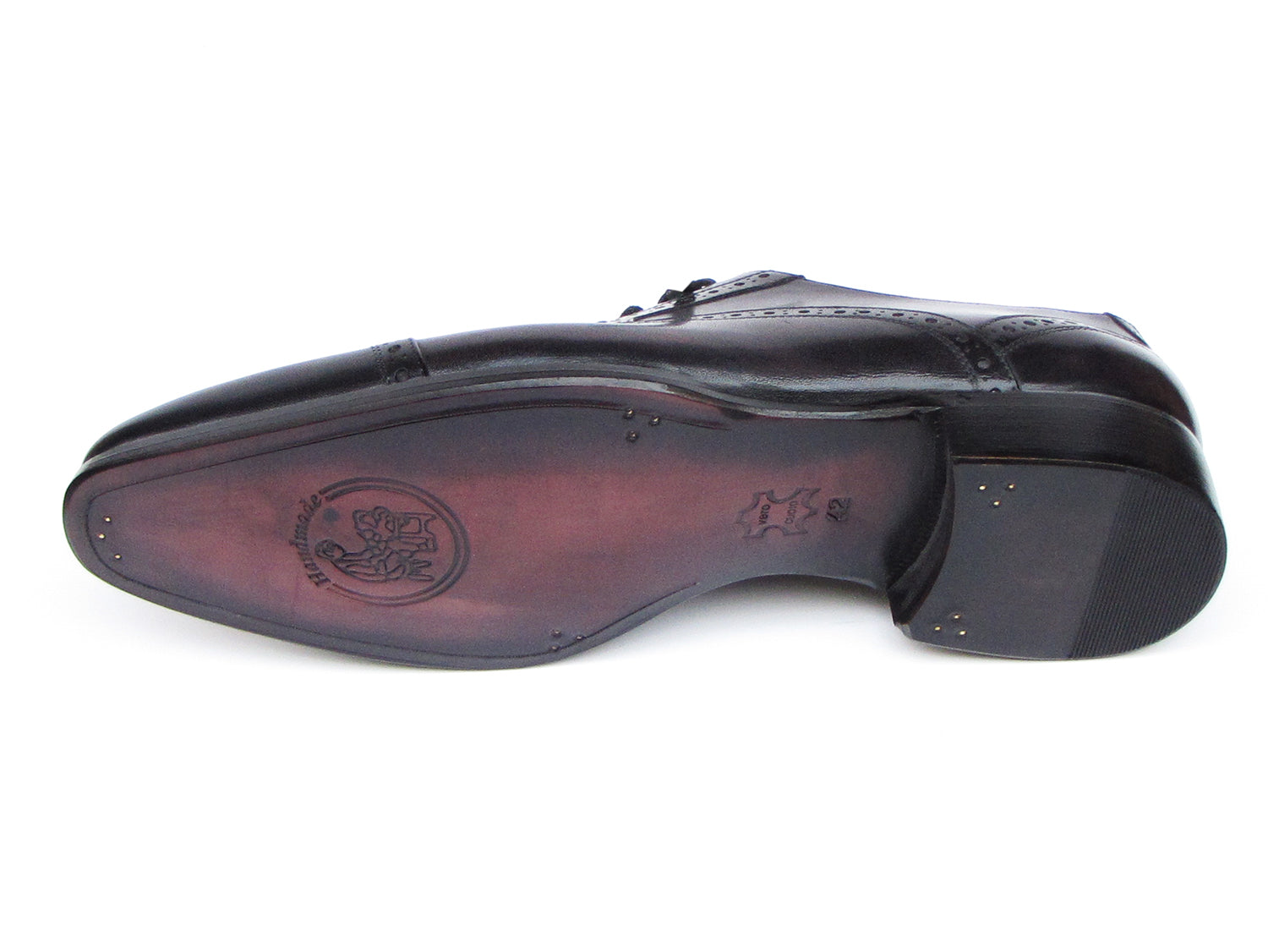 Paul Parkman Men's Captoe Oxfords Bronze & Black Shoes (ID#77U844)