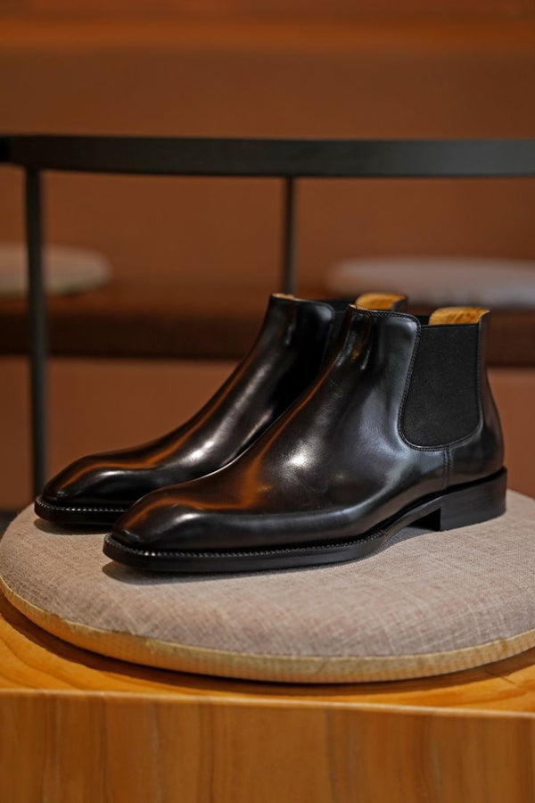 Luxury Wholecut Chelsea Boots | Handcrafted Formal Shoes for Men & Weddings