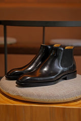 Luxury Wholecut Chelsea Boots | Handcrafted Formal Shoes for Men & Weddings