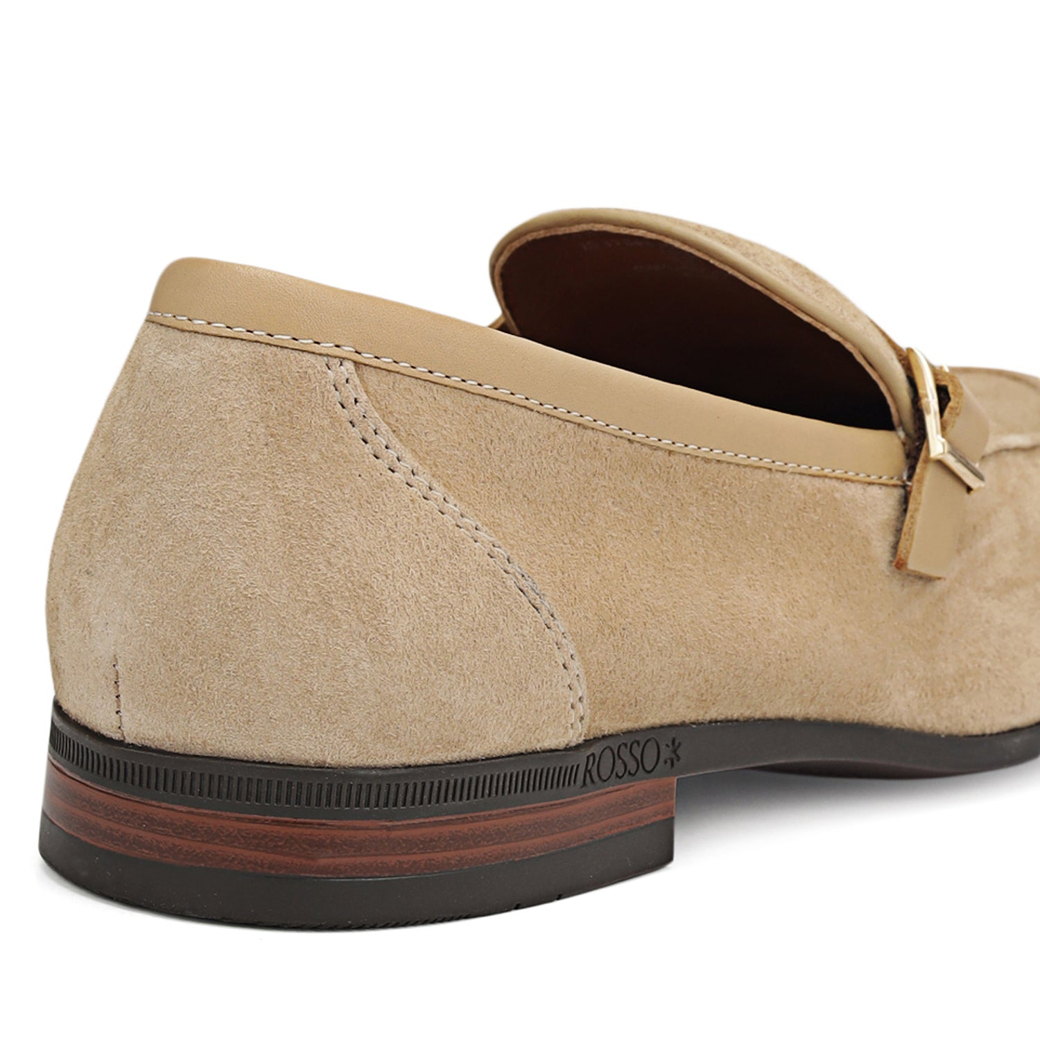 Beige Suede Leather Loafers