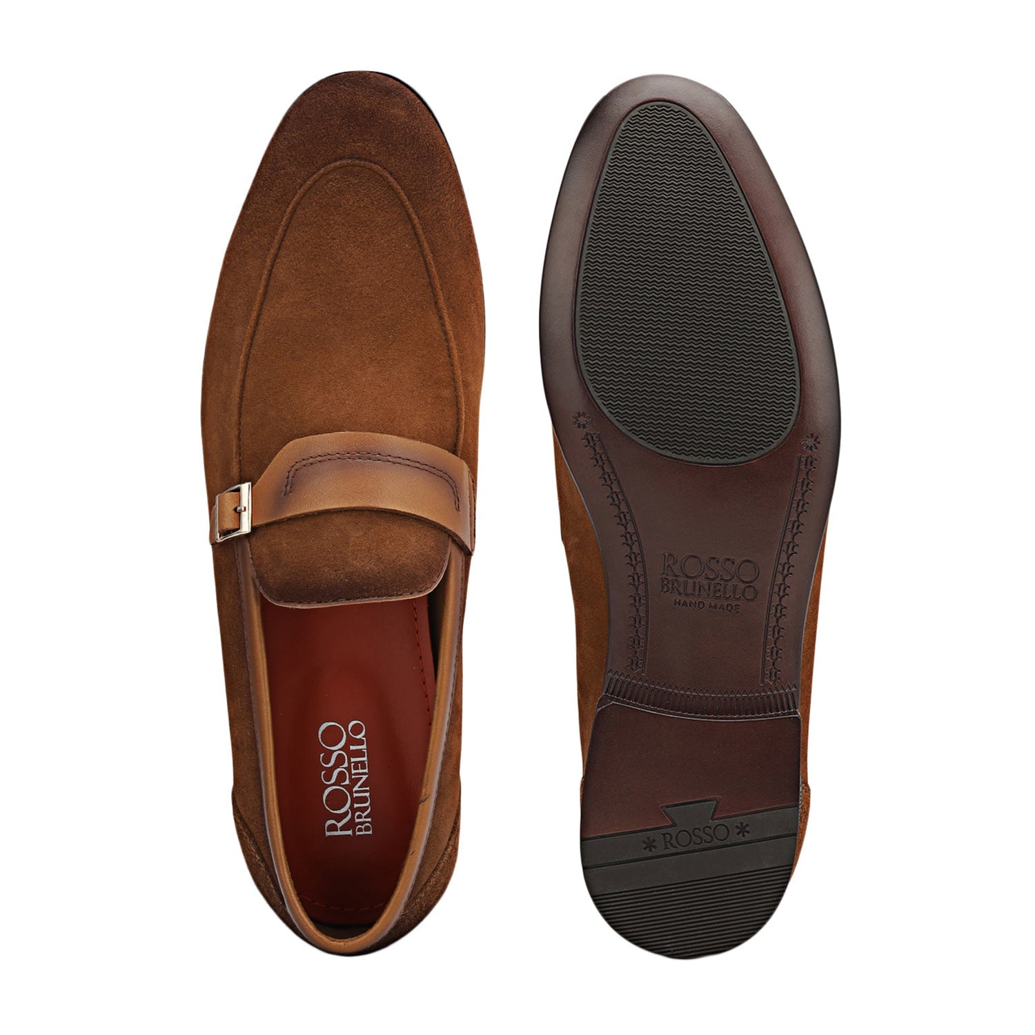 Brown Suede Leather Loafers