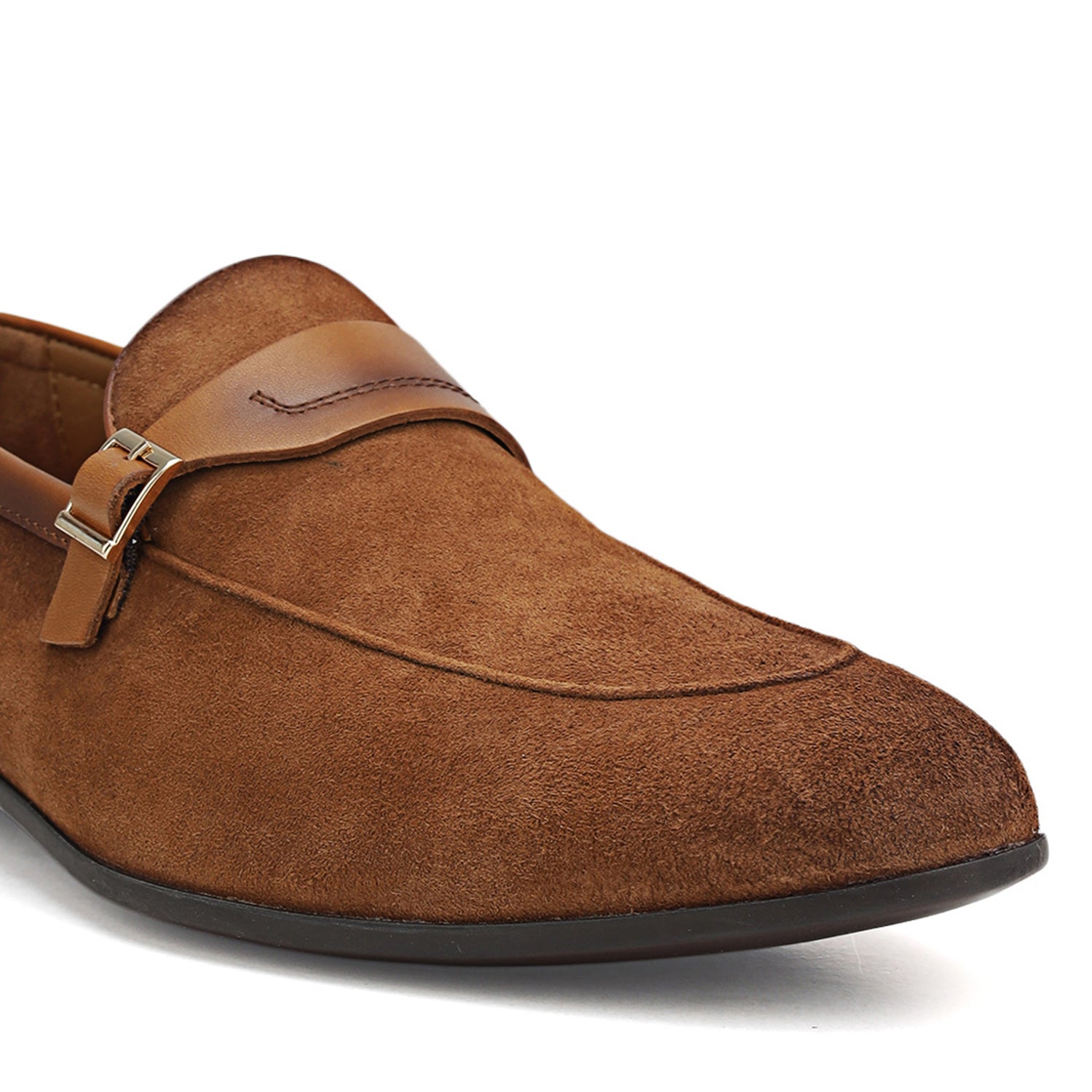 Brown Suede Leather Loafers