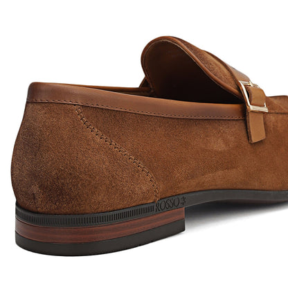 Brown Suede Leather Loafers