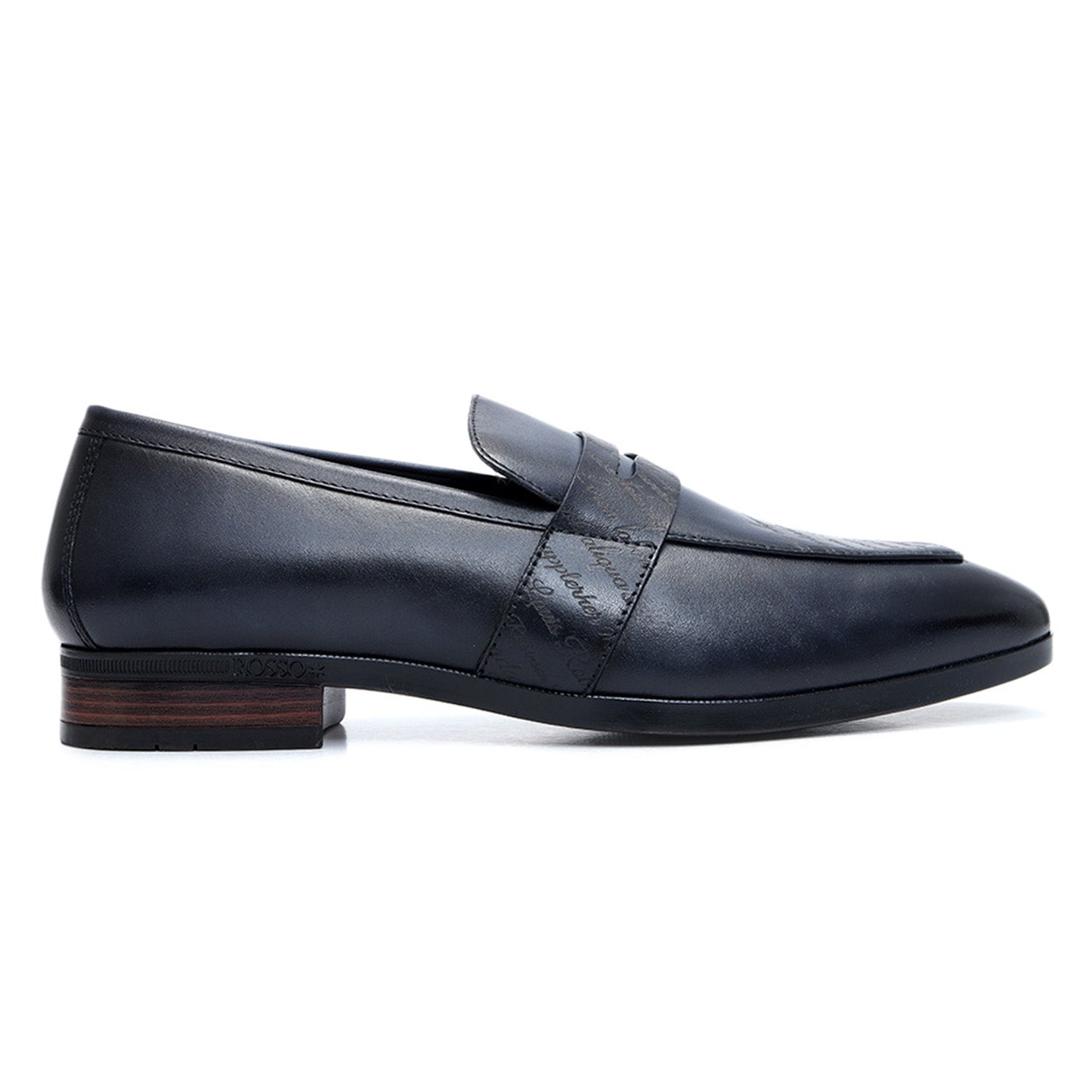 Blue Formal Leather Loafers