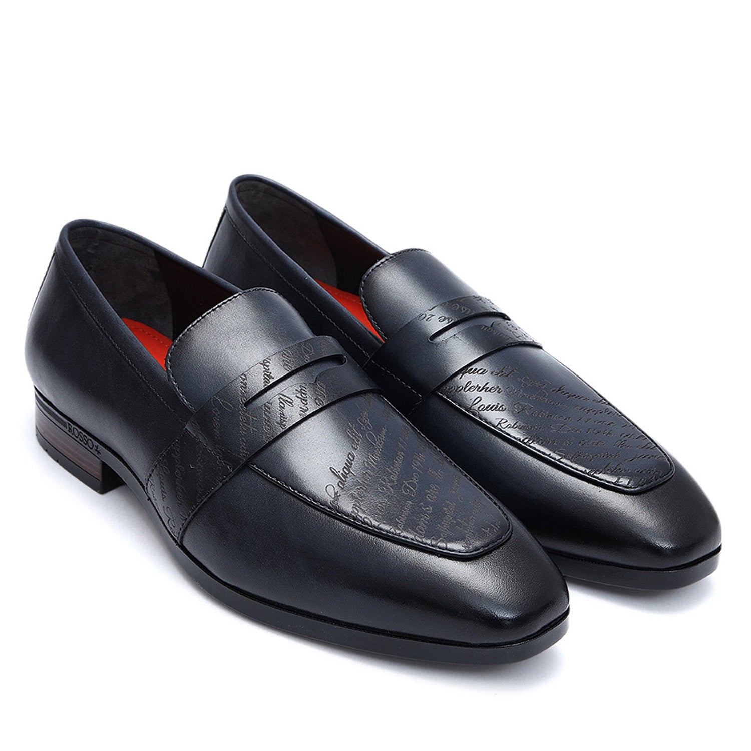 Blue Formal Leather Loafers