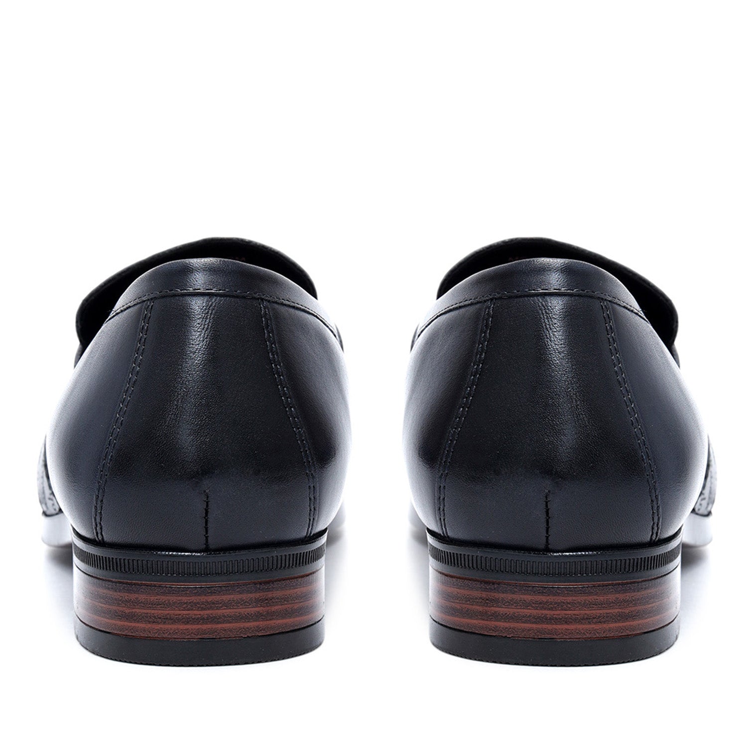 Blue Formal Leather Loafers
