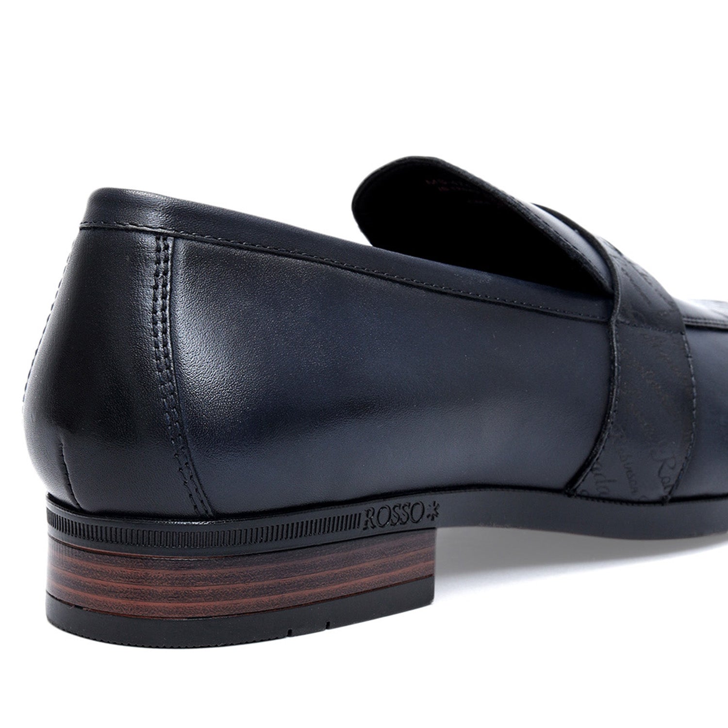 Blue Formal Leather Loafers
