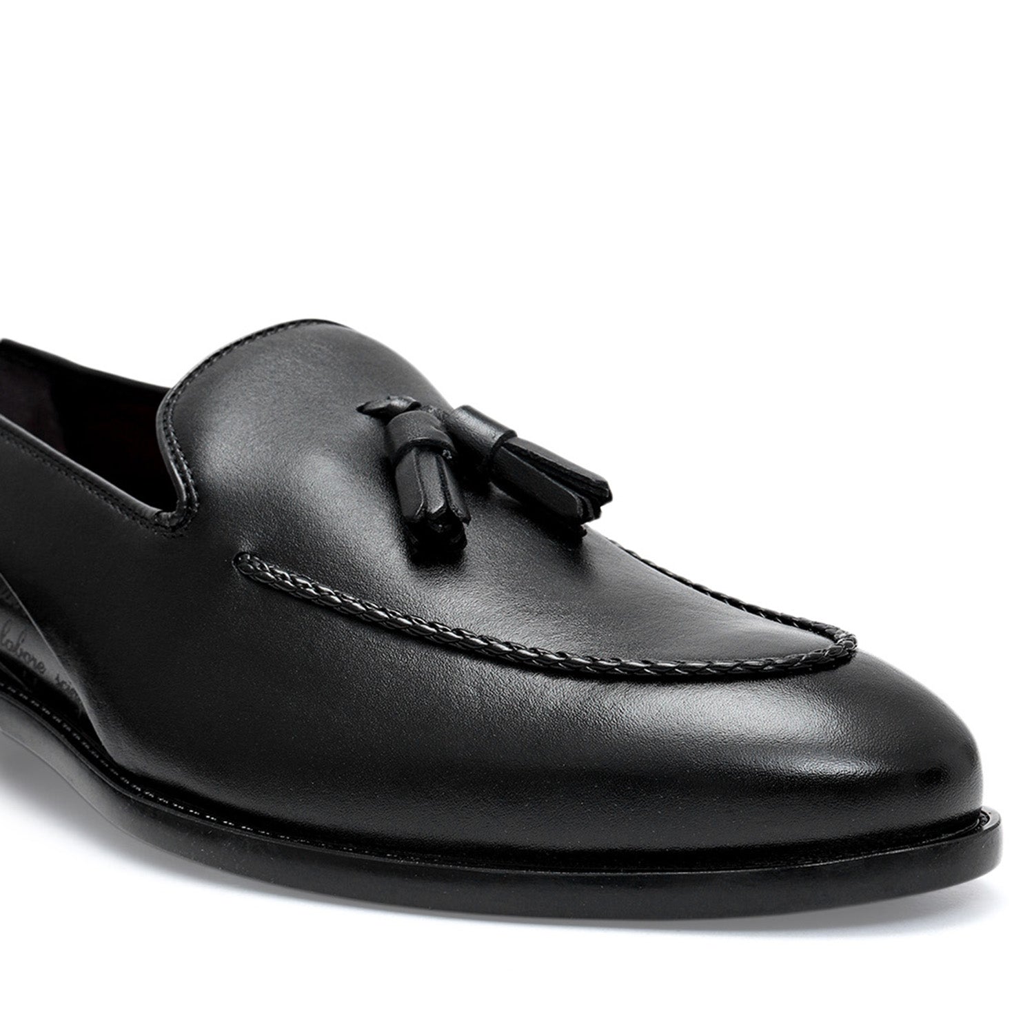 Black Loafers With Tassels
