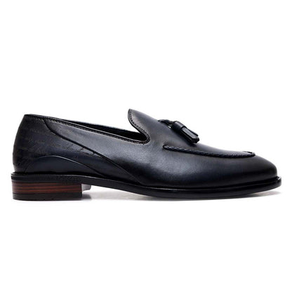 Blue Loafers With Tassels