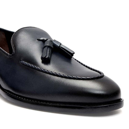 Blue Loafers With Tassels