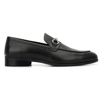 Black Monogram Leather Loafers