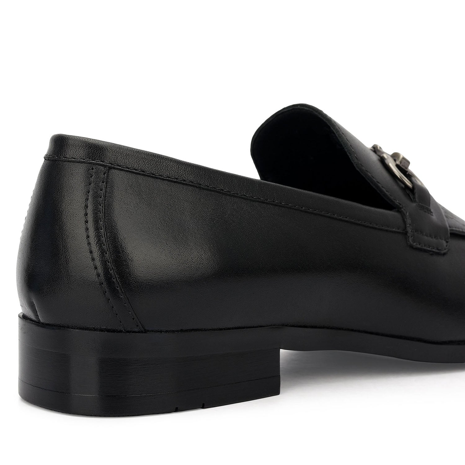 Black Monogram Leather Loafers