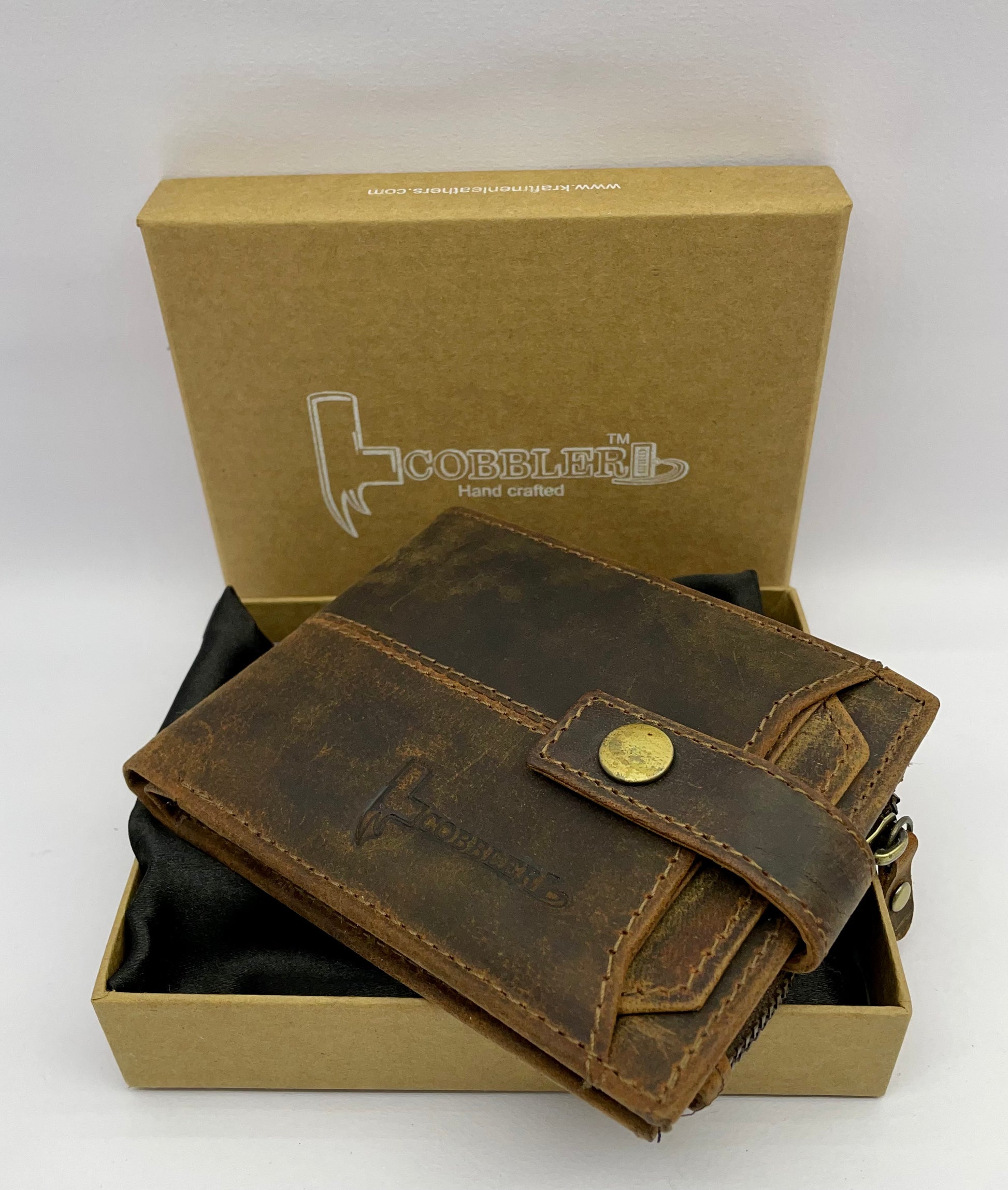 Vintage Leather Men's Wallet – Stylish, Durable & Compact