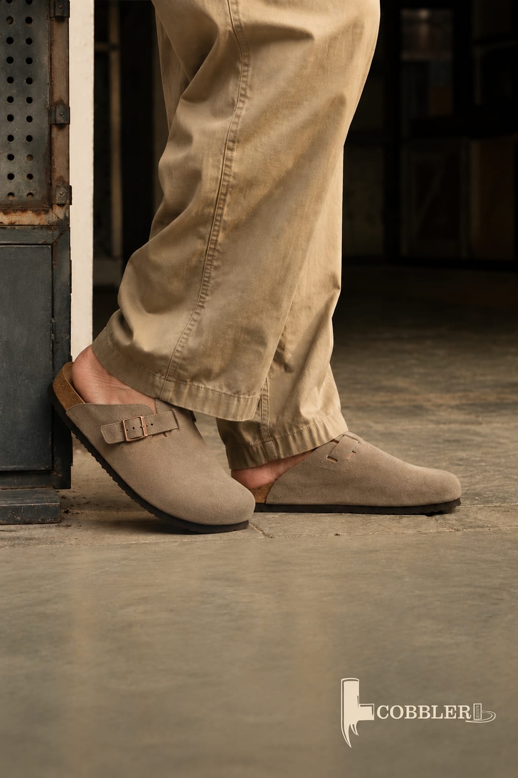 Premium Suede Cork Footbed Slip-On Clogs