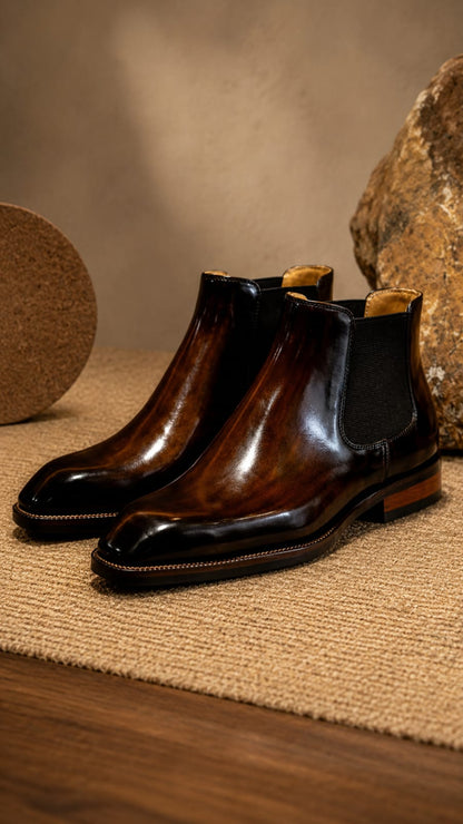 Cobbler India Luxury Wholecut Chelsea Boots | Handcrafted Formal Shoes for Men