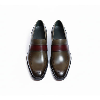 Handcrafted Leather Loafers for Men – Luxury Penny Slip-On Shoes