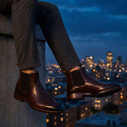 Cobbler India Luxury Wholecut Chelsea Boots | Handcrafted Formal Shoes for Men