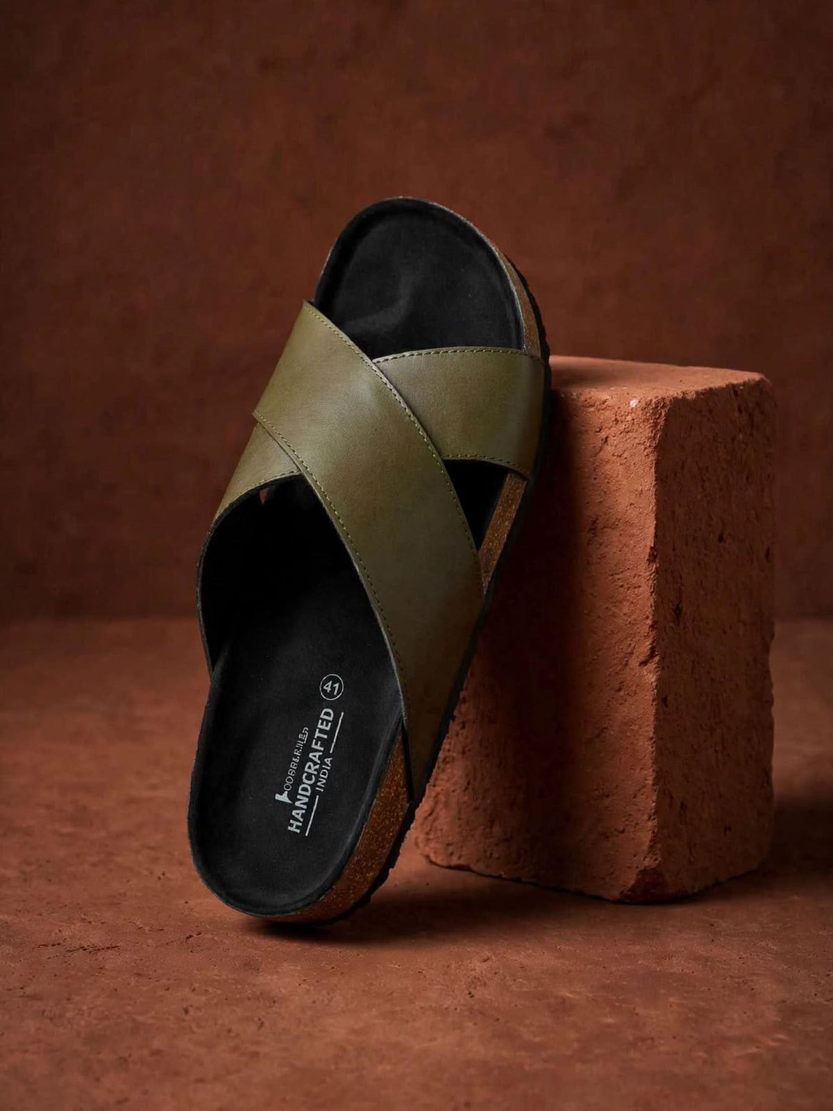 Premium Cork Footbed Slip-On Sandals