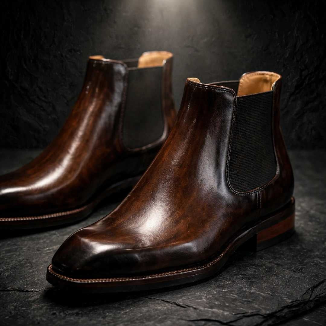 Cobbler India Luxury Wholecut Chelsea Boots | Handcrafted Formal Shoes for Men