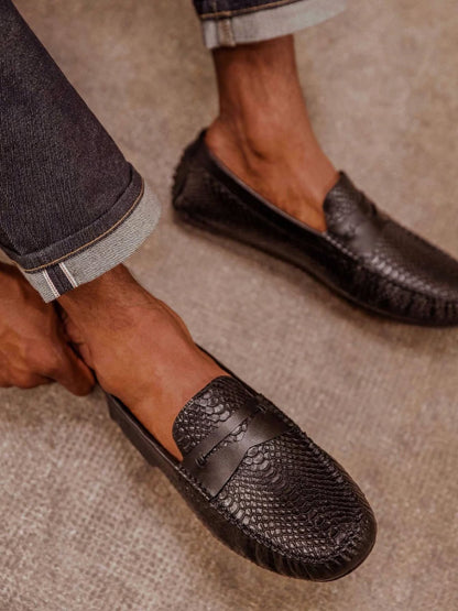 Cobbler India Premium Men's Leather Loafers | Formal Slip-On Shoes